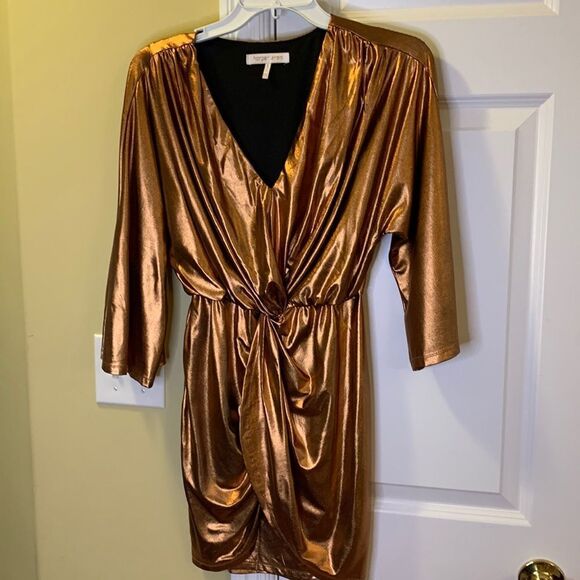 Harper Wren Size XS Party/cocktail gold/bronze mini dress. - Picture 1 of 11
